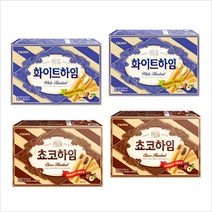 크라운 쵸코하임 142g x 2p + 화이트하임 142g x 2p 세트, 1세트