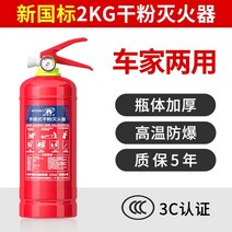 차량 탑재 소화기 휴대용 트렁크 보관 화재진압 소방 안전장비, 2KG분말소화기