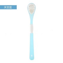 혀클리너 혓바닥청소 혀스크래퍼 백태제거 1PC 혀 청소를위한 더블 사이드 클리너 브러시 구강 관리 도구, 02 1pc blue