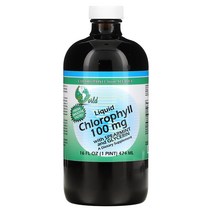 월드 오가닉 - 액상 엽록소 스피어민트 및 글리세린 함유 100mg 474ml(16fl oz)