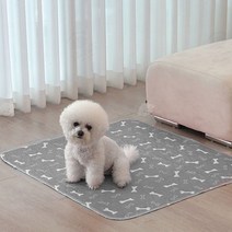 세탁해서 쓰는 논슬립 강아지 배변패드 매트, 1개, 그레이