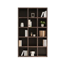 생각나무 36T 1200 5단 오픈형 책장 책꽂이, 월넛