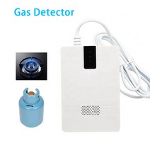 가스 누출 탐지기 감지기 경보기 홈 보안 화재 방지 공동 가연성 센서 lpg 미터 분석기 모니터 가정용 가시 가청 경보, 1pc 가스 경보