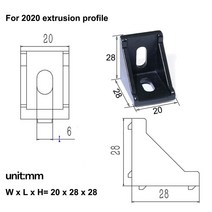 프로파일 브라캣 알루미늄 부품 5pcs/10PCS 2020 3030 코너 브래킷 피팅 블랙 앵글 커넥터 3060 4040 4080 산업용 용, [01] 5pcs 4080