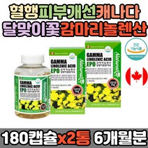 대용량 식물성 감마리놀렌산 달맞이꽃 GLA 혈행 피부 개선 HDL콜레스테롤 LDL콜레스테롤 PMS영양제 비타민E 면역과민 피부상태개선