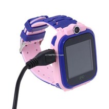 스마트 워치 베이비 시계 전화 2G Sim 카드 Dail Call TouchScreen, [01] Pink