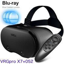 VR게임 가상 현실 3D VR 헤드셋 스마트 안경 헬멧 폰 휴대 전화 모바일 7 인치 렌즈 컨트롤러, 한개옵션1, 02 VRGPRO X7 and 052