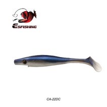 ESFISHING- 호그 청어 실리콘 소프트 미끼 100mm 125 150 200mm 바다 낚시 패들 테일 Pesca 인공, 100mm 6pcs, 01 CA22DC_01 100mm 6pcs