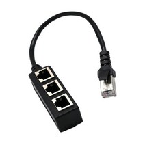 랜선분배기 분배기 이더넷 rj45 케이블 어댑터 1 3 포트 lan 네트워크 플러그 커넥터 네트워킹 확장 1 male to 23 female hot, 1에서 3, 1 to 3