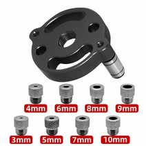 목공 공구 310mm 맞춤 핀 지그 키트8 개의 강철 부싱이 있는 셀프 센터링 드릴 가이드 로케이터목공 알루미늄 합금 구멍 펀처, [05] Black SET1