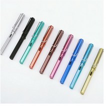 저가만년필 만년필입문 선명한펜 9종, 6-스틸만년필-브라운