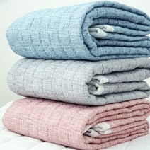 바숨 시어서커 쿨 여름카페트 겸 침대패드 패드, 믹스 카페트 SS/ 핑크