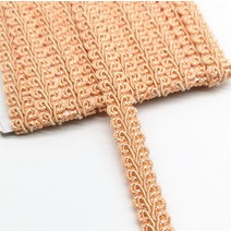 레이스 장식 레이스 트림 리본 지네 꼰 DIY 공예 바느질 액세서리 웨딩 장식 패브릭 커브, 11 Incarnadine Pink