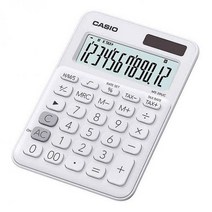 카시오 컬러계산기 MS-20UC 화이트, 단품