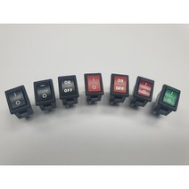 R9D R9Y 시리즈 4P LED스위치 라커스위치 라카스위치 로커스위치 시소스위치 LIGHT COUNTRY, 그린 4핀 2단 I/O LED : GREEN 5개