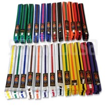 태권도 띠 태권도 밸트 품띠 상무사 점품 컬러 25종, 백색검정줄160cm