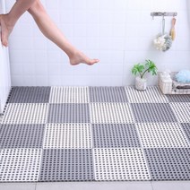 미끄럼 방지 욕실매트 30X30 두께 1CM 아기매트 발판매트 욕실바닥매트, 뉴욕실매트화이트