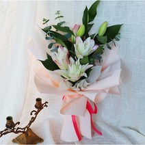 리리스 우아한 겹백합 꽃다발, 쇼핑백추가