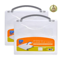 라이브잇 알파 클리어화일케이스 319x264x53mm/PP/손잡이형, 24개입, 혼합 색상