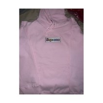슈프림 블링 박스 로고 후디 라이트 핑크 SS22 사이즈 미디엄 스웨트셔츠 풀오버