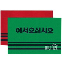 어서오십시오 흙털이발판 눈매트 레인 눈길 pp 초록색, 그린