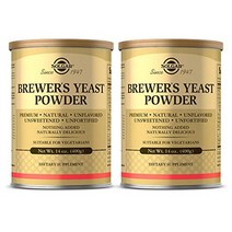 solgar brewer39s 효모 분말 14온스 - 2팩 - 풍부한 아미노산 공급원 복합 비타민 미네랄 amp 단백질 - 천연 무가당 무가당 - 유제품 없음 채식주의자 - 26인