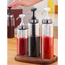 펌프 유리 오일병, 블랙(300ml)