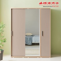 라자가구 위드 빅 1600 슬라이딩 거울 옷장 선반+도어장 jy210 옷장세트, 메이플그레이