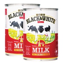 블랙앤화이트 무가당 연유 410g 2개세트