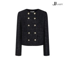 JJ지고트 메탈 더블 브레스트 크롭 재킷 GMBA0JK33
