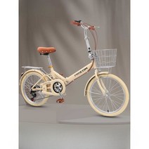 아줌마 자전거 16인치 짐 운반 장바구니 여성 어르신, 단일 속도 휠 핑크 16인치