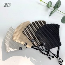 패션마스크 해외 파티 이브닝 시상식드레스 연말파티 패턴무늬 화려한 자수마스크, Black (블랙)