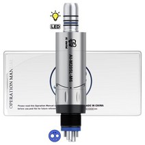 RC헬기 RC헬리콥터 AI-M205LG LED 공기 모터 마이크로 발전기 Connoct 저속 핸드 피스 치과 의자 2/4/6 구멍 최대 속도: 25000 Min, M205L-M6