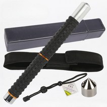 전술적자기방어스틱 호신용 지팡이 미니 삼단봉 특전사 스틱 진압봉, 단일사이즈, 95CM 밝은 은색
