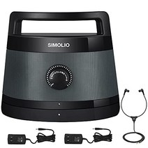 SIMOLIO 수중 스피커 TV 용 무선 2.4GHz 휴대용 사운드 박스 사운드 제공 영화 최대 30m 무선 AC 전원 충전식 무선 TV 소리 명확 예비 헤드셋 및 어댑터 SM-621