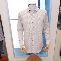 란체티 물고기 프린트 !!!! 슬림 그레이 셔츠 OSS1452GR