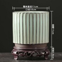 동양난 서양난 승진 화분 보라색 모래 난초 꽃 Chunlan Jianlan 난초 특수, 보라색 점토, fj 수직 패턴 보라색 모래 분지-001 (베이스