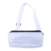 경량 캐디백 골프 클럽 캐리어 가방 휴대용 캐리 운전 범위 코스 교육 여행 조절 가능한 어깨 끈 크로스 바디 백, 하얀