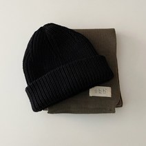 온도바이헤이 자체제작 코튼100 겨울모자 골지 니트 숏 비니