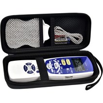 수납 케이스 호환품 오므론 저주파 치료기 엘레펄스 HV-F128 HV-F128-J3 HV-F127. 수납 박스는 롱 라이프 패드 도자 수납구 도자 코드 K타입 건을 보관합니다 (케이스만) -블랙