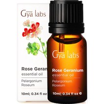 Gya Labs 로즈 제라늄 에센셜 오일 10mL (2팩) / Gya Labs Rose Geranium Essential Oil
