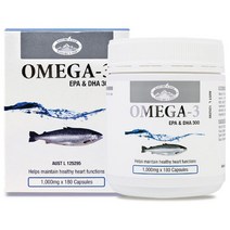 호주 네이쳐스탑 오메가3 1000mg x 180캡슐 연어오일 100% EPA DHA 함유유지 건강기능식품, 180g, 1개