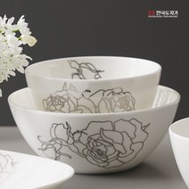 한국도자기 플래티늄로즈 대접 1p 본차이나 식기 그릇, 단품