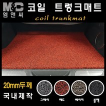 지프 그랜드체로키 (2017~2021년) 코일 트렁크매트 확장형 (20mm두께), 코일 트렁크매트/레드, 상세표기참조