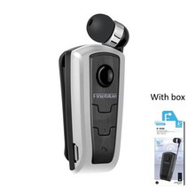 Fineblue F910 미니 무선 드라이버 블루투스 헤드셋 통화 알림 착용 클립 스포츠 러닝 이어폰, [10] Silver with box, 10 Silver with box