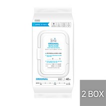 [2박스] 물따로 친환경 생분해 신생아건티슈 오리지날 캡형