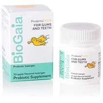 바이오가이아 프로덴티스 키즈 프로바이오틱스 껌 30개 1통 사과맛 로젠지스 BioGaia, 정, 1개