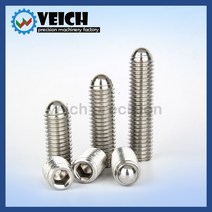 볼플런저 VCN419 M10 M24 탄소강 및 새틴리스 스틸 볼 플런저 스프링 롤러 없는 내부 육각형 스레드 디텐, 02 ST_15 M1628.3mm1pc