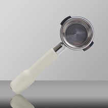 커피머신 드롱기 포터필터 바스켓 도징 자동탬핑기 템퍼 58MM 스테인레스 스틸 커피머신 E61 바텀리스 필터, [04] 58MM-2ears