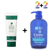 시카폼클렌징 병풀잎수 얼굴개기름 쌀겨폼 바하세안제 바하폼클렌져 시카 폼 개기름 쌀겨 팩 -72394EA, 쿠팡 시카프라임폼 2개_데오워터 2개, 쿠팡 본상품선택